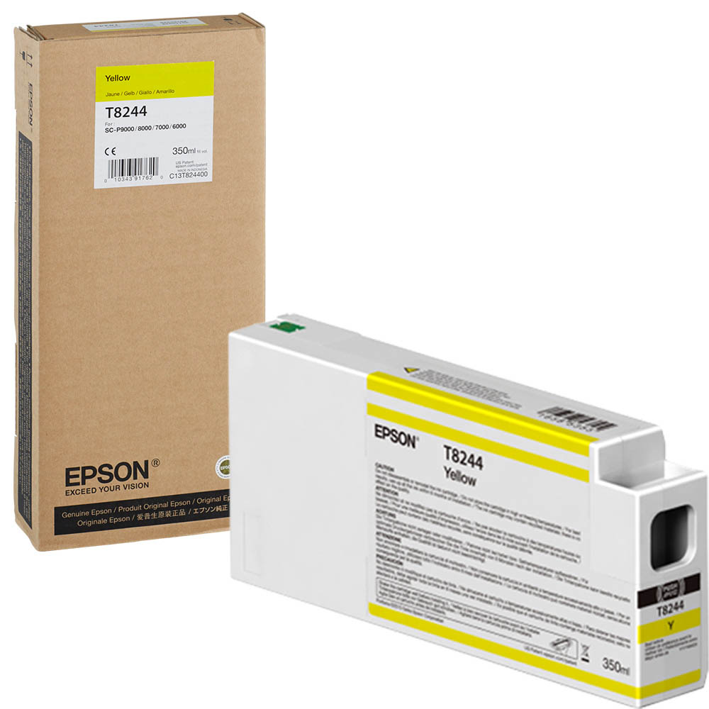 Original Epson T8244 Yellow Ink Cartridge (C13T824400 / C13T54X400)