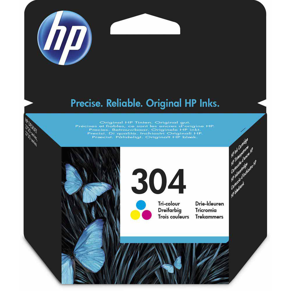 Original HP 304 Colour Ink Cartridge (N9K05AE)
