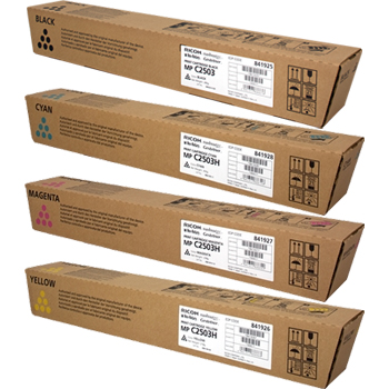 Original Ricoh 84192 CMYK Multipack High Capacity Toner Cartridges (841925/ 841928/ 841927/ 841926)