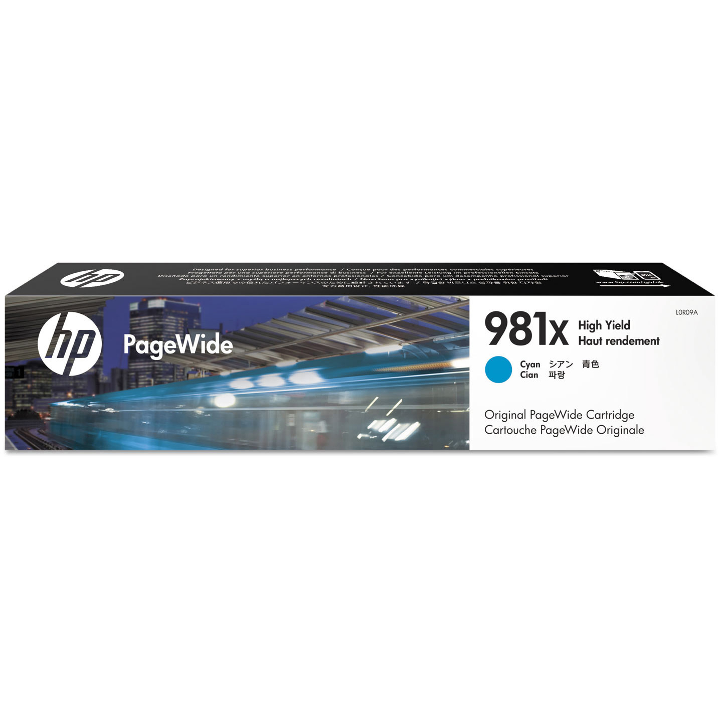 Original HP 981X Cyan High Capacity Ink Cartridge (L0R09A)