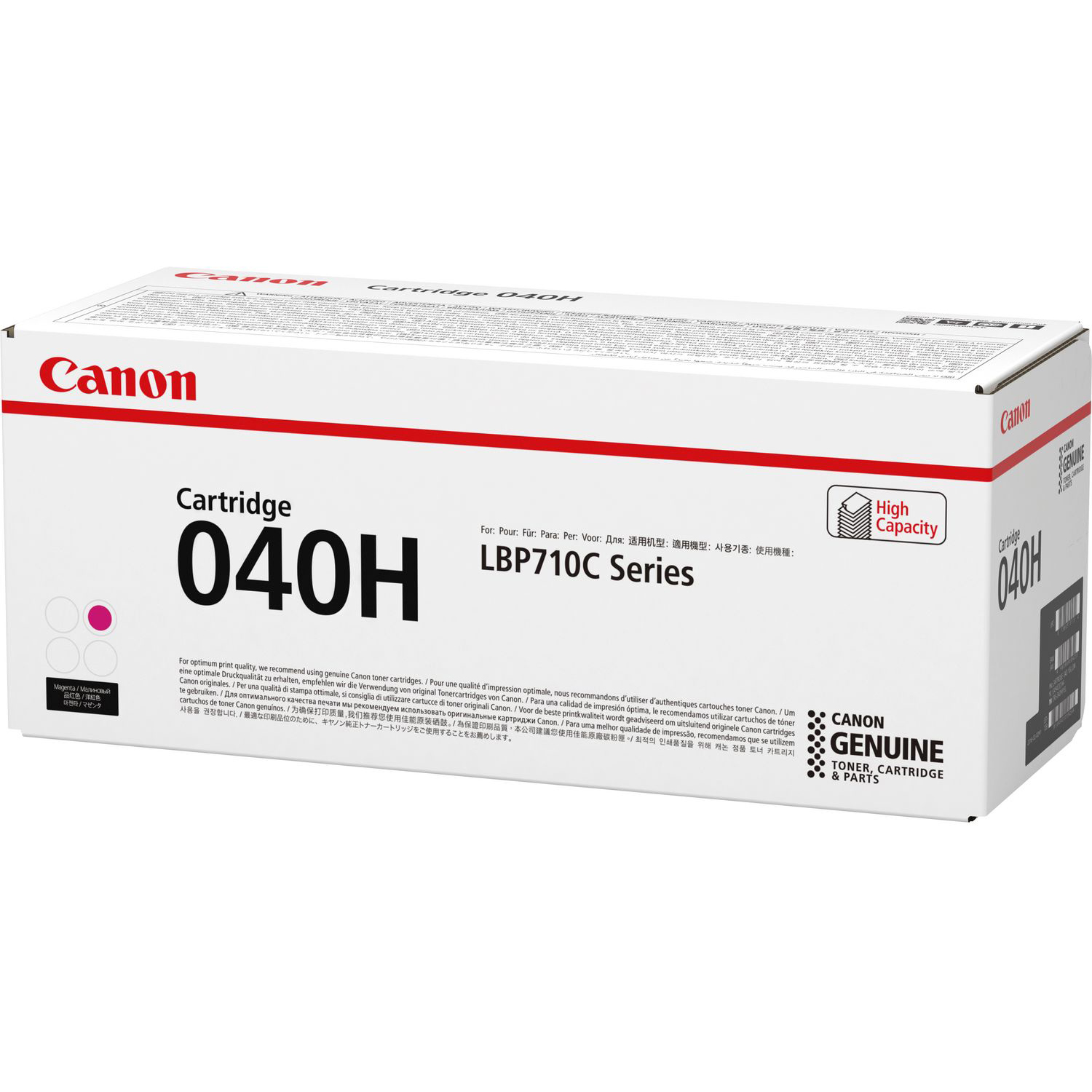 Original Canon 040H Magenta High Capacity Toner Cartridge (0457C001)