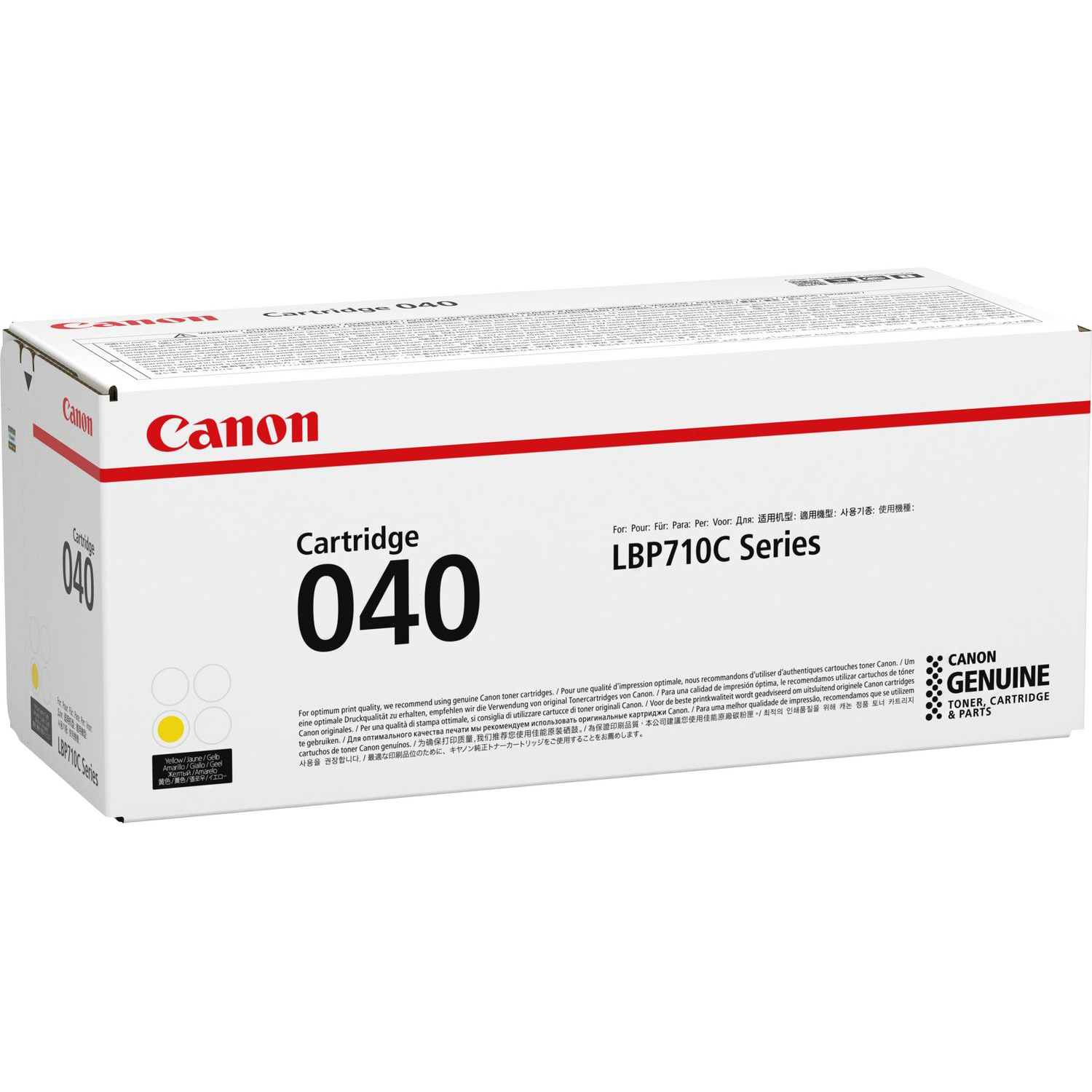 Original Canon 040 Yellow Toner Cartridge (0454C001)