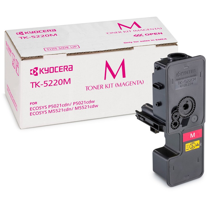 Original Kyocera TK-5220M Magenta Toner Cartridge (1T02R9BNL1)
