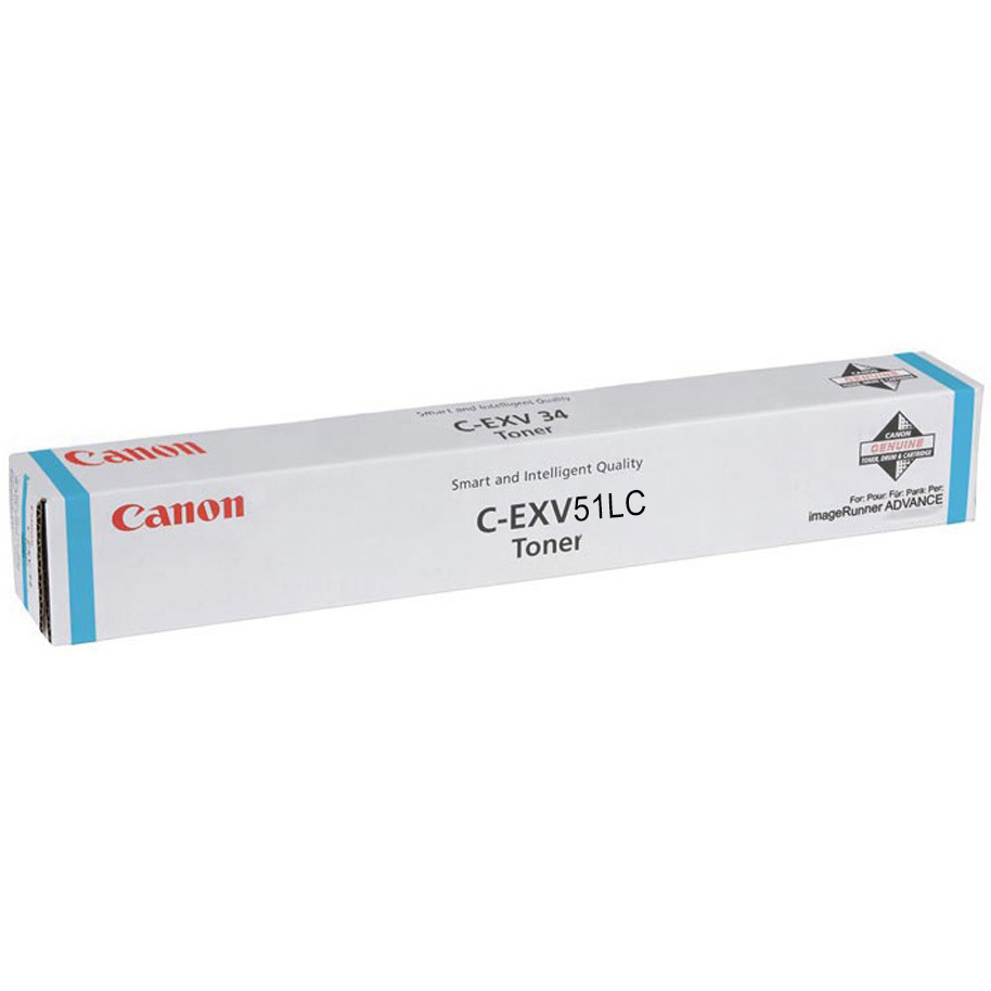 Original Canon C-EXV51LC Cyan Toner Cartridge (0485C002)