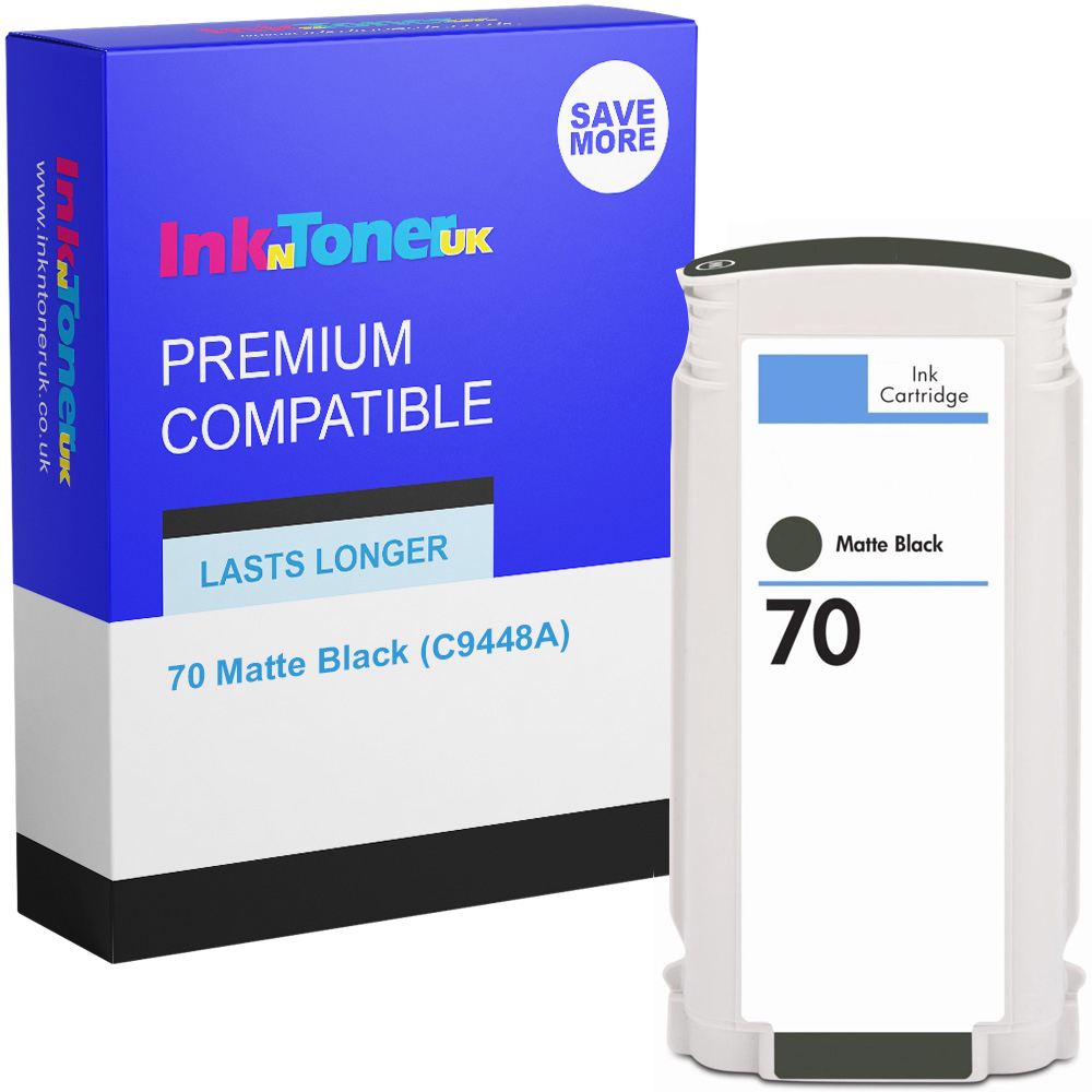 Premium Remanufactured HP 70 Matte Black Ink Cartridge (C9448A)