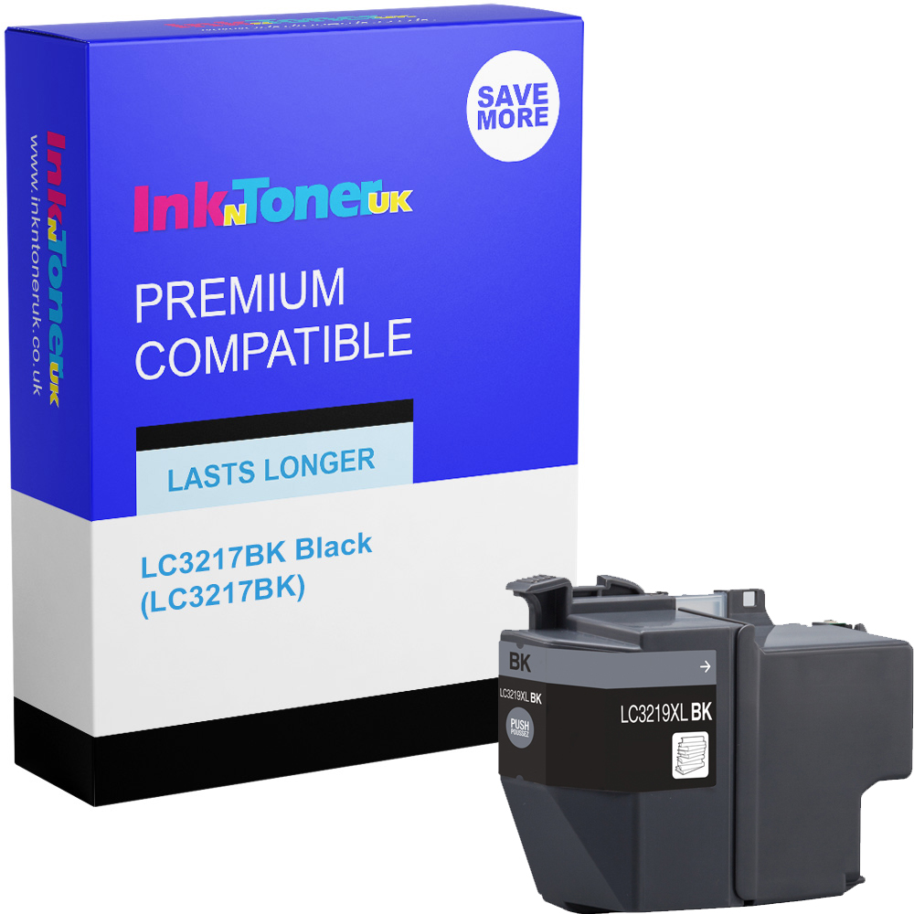 Premium Compatible Brother LC3217BK Black Ink Cartridge (LC3217BK)