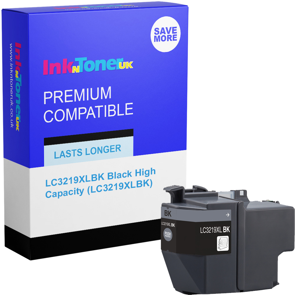 Premium Compatible Brother LC3219XLBK Black High Capacity Ink Cartridge (LC3219XLBK)