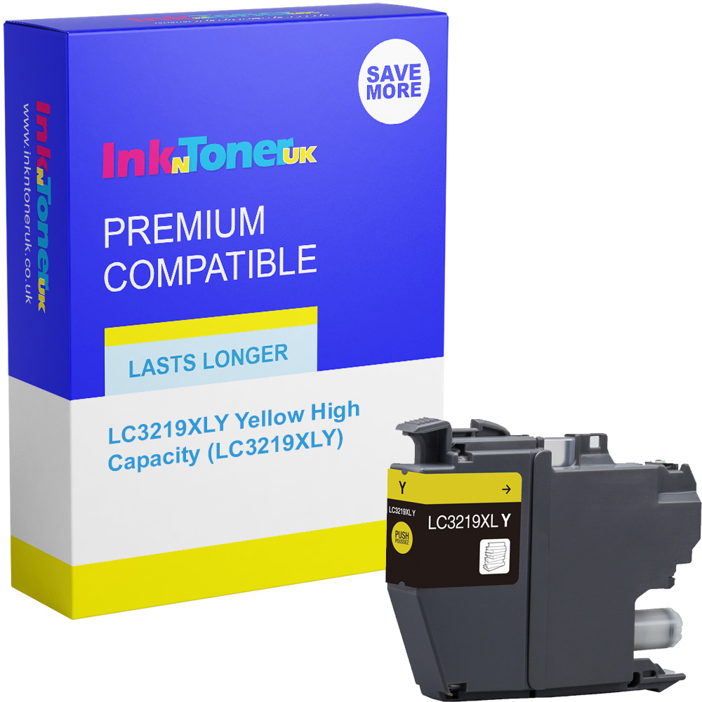 Premium Compatible Brother LC3219XLY Yellow High Capacity Ink Cartridge (LC3219XLY)