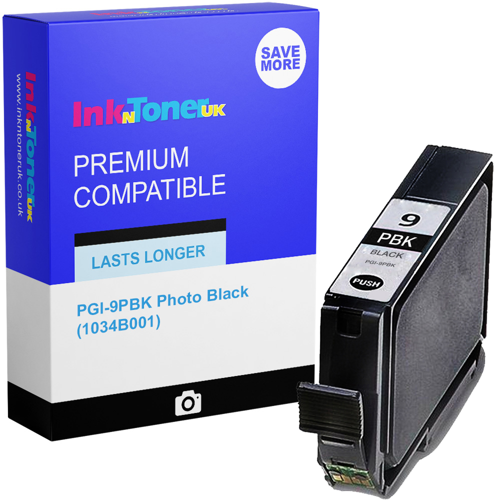 Premium Compatible Canon PGI-9PBK Photo Black Ink Cartridge (1034B001)