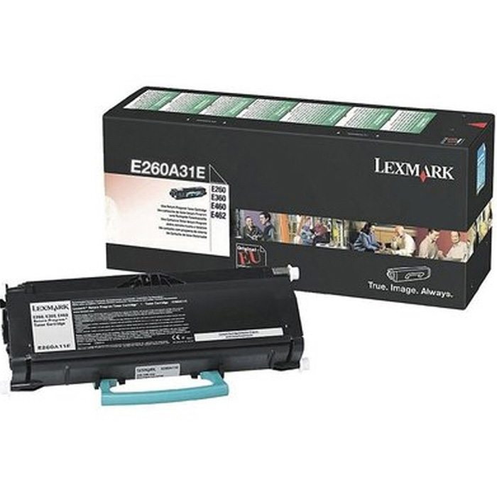 Original Lexmark 0E260A11E Black Toner Cartridge (E260A31E)