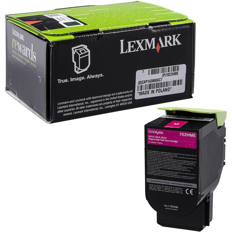 Original Lexmark 702HM Magenta High Capacity Toner Cartridge (70C2HME)