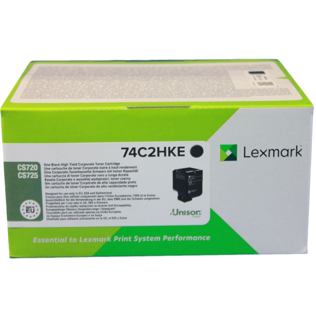 Original Lexmark 74C2HK0 Black Extra High Capacity Toner Cartridge (74C2HKE)