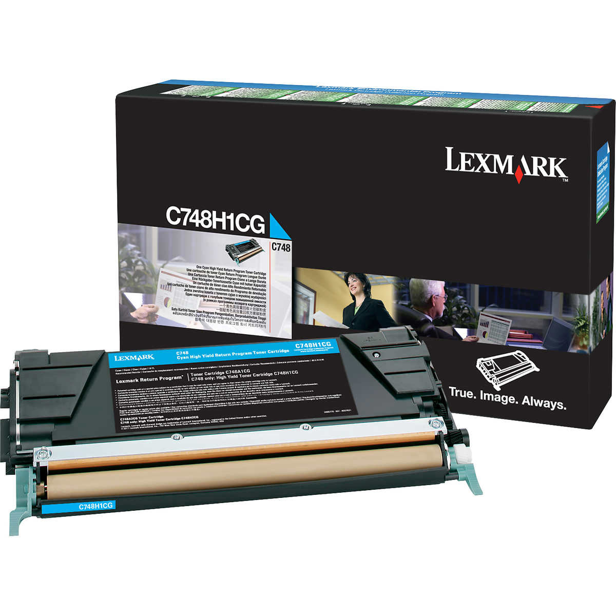 Original Lexmark C748H1CG Cyan High Capacity Toner Cartridge (C748H3CG)