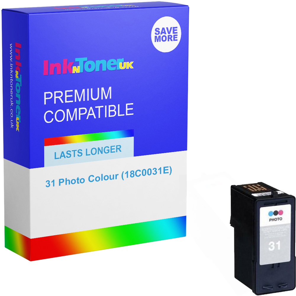Premium Remanufactured Lexmark 31 Photo Colour Ink Cartridge (18C0031E)