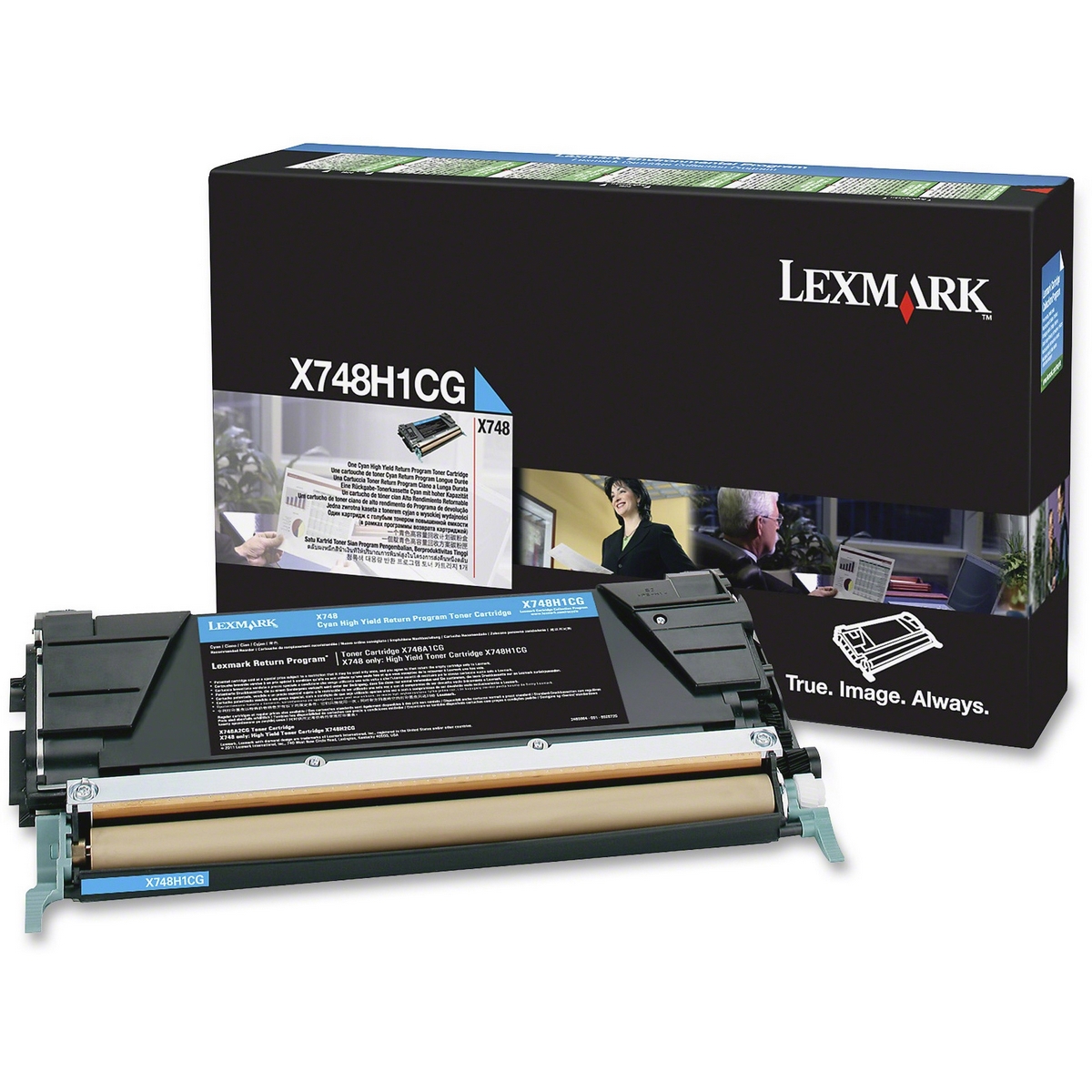Original Lexmark X748H1CG Cyan High Capacity Toner Cartridge (X748H3CG)