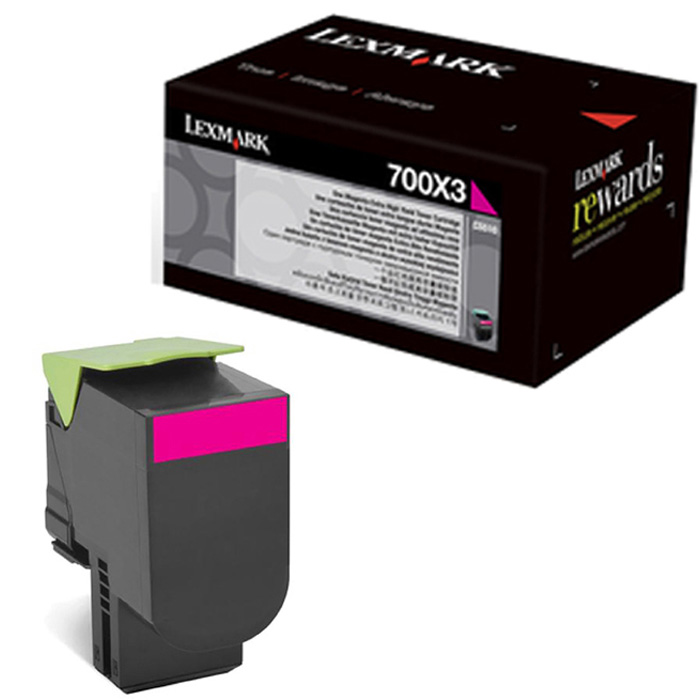Original Lexmark 700X3 Magenta Extra High Capacity Toner Cartridge (70C0X30)