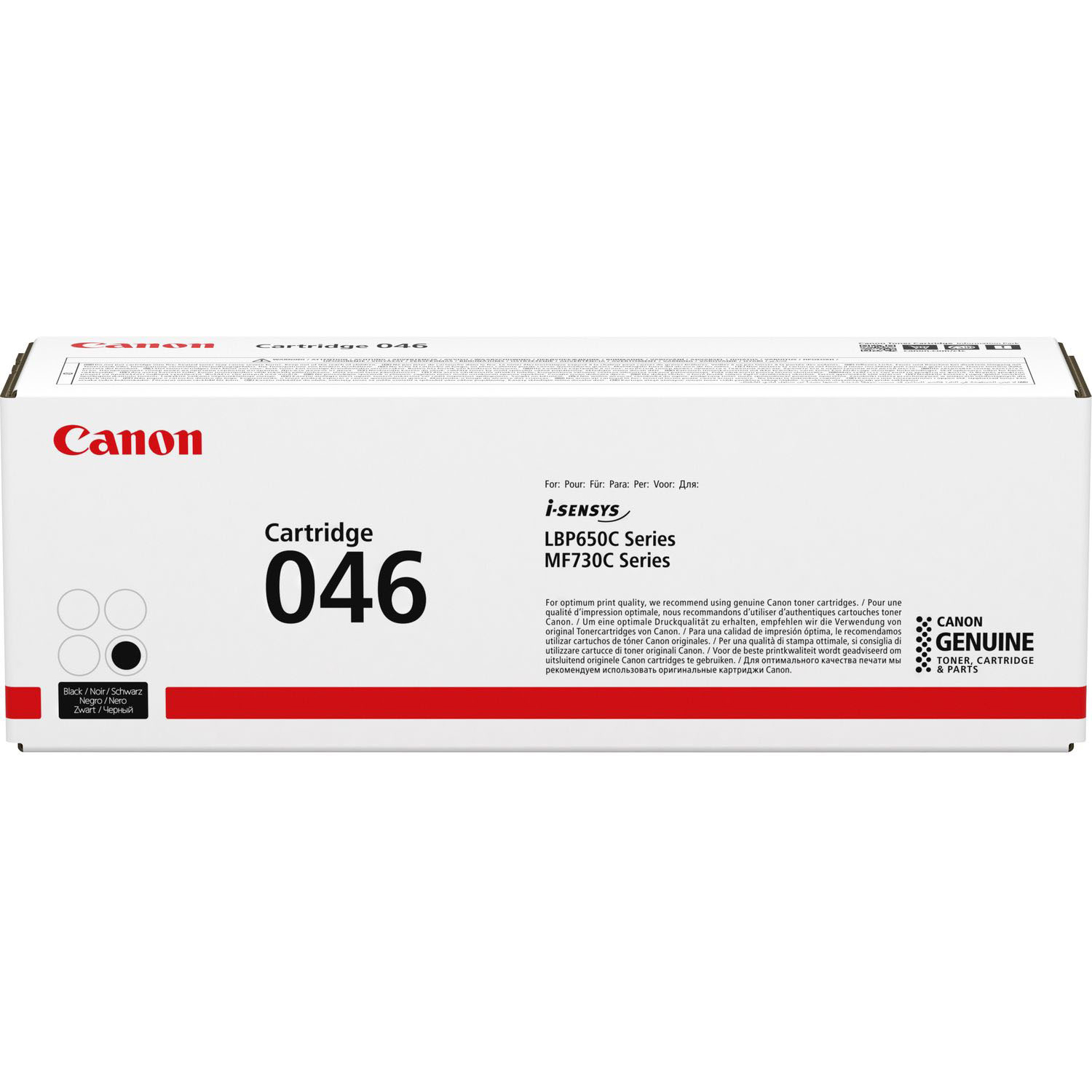 Original Canon 046-BK Black Toner Cartridge (1250C002)
