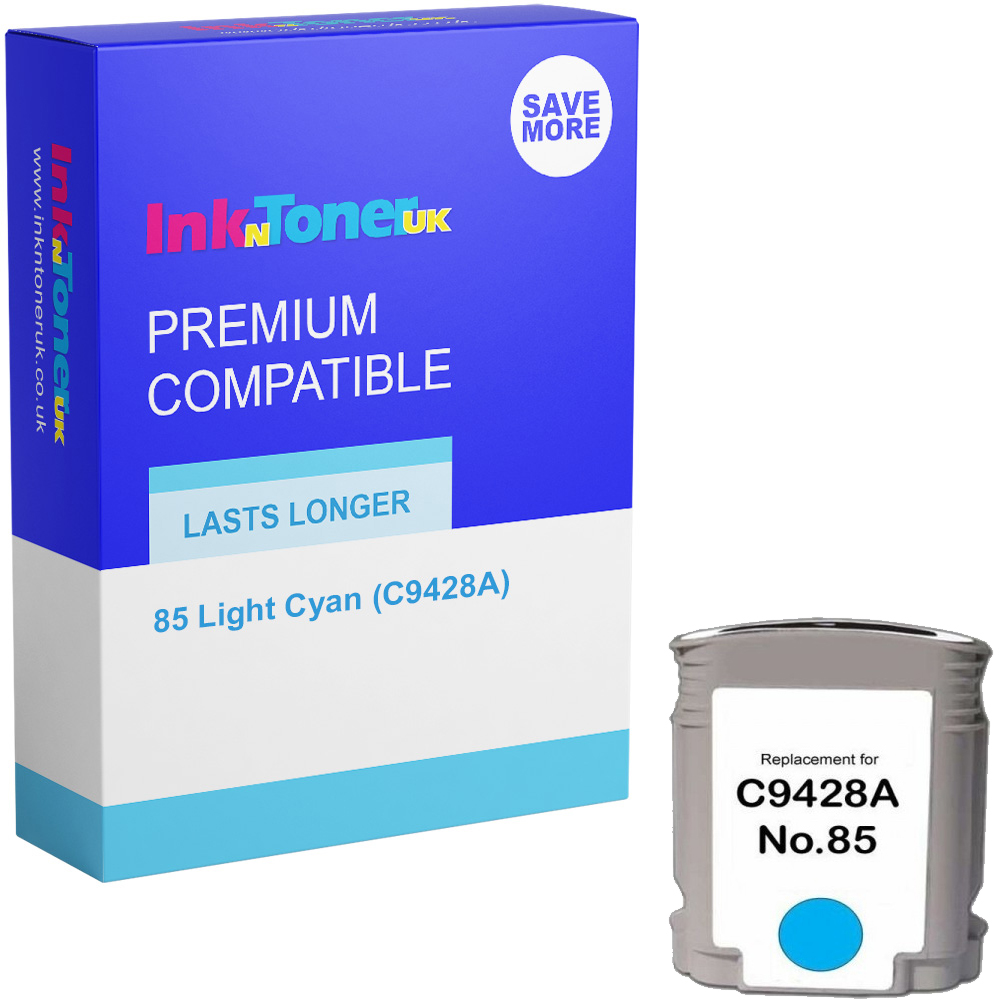 Premium Compatible HP 85 Light Cyan Ink Cartridge (C9428A)