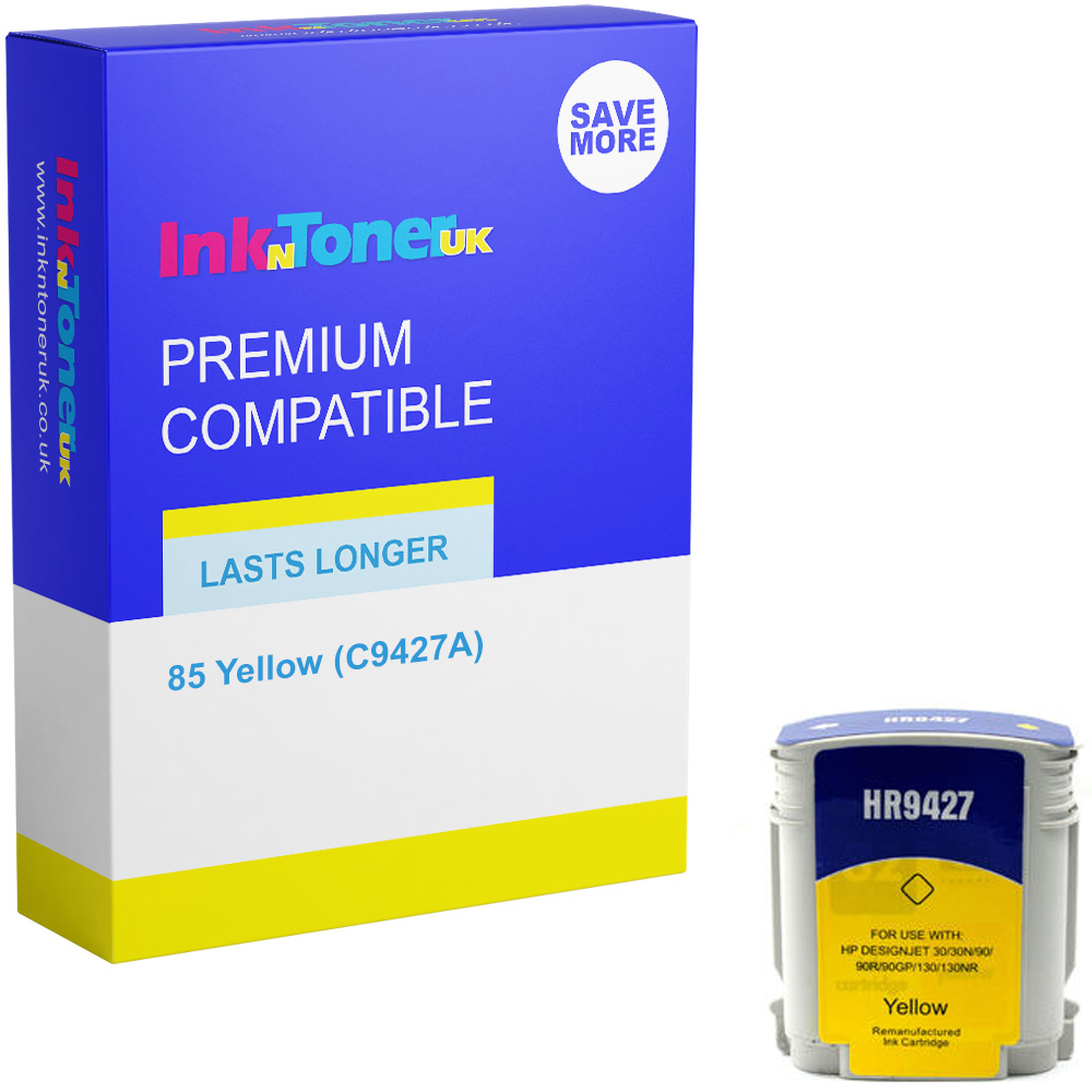 Premium Compatible HP 85 Yellow Ink Cartridge (C9427A)