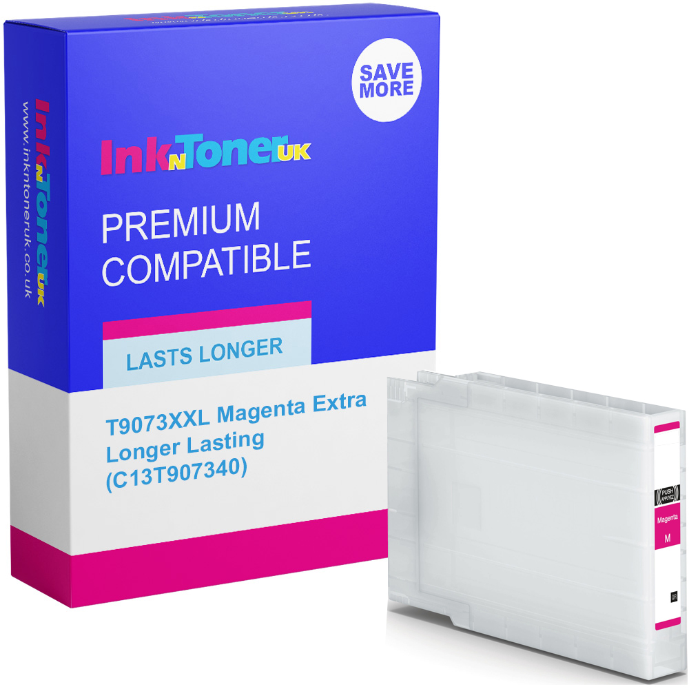 Premium Compatible Epson T9073XXL Magenta Extra Longer Lasting Ink Cartridge (C13T907340)