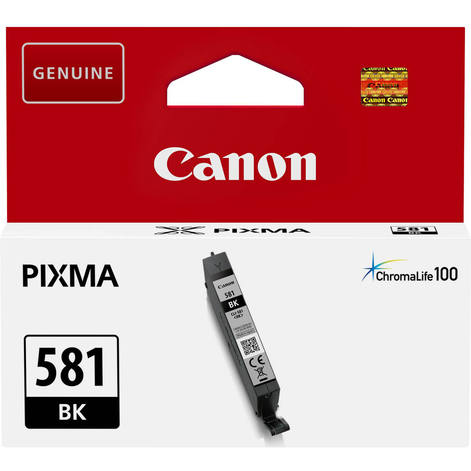 Original Canon CLI-581BK Black Ink Cartridge (2106C001)