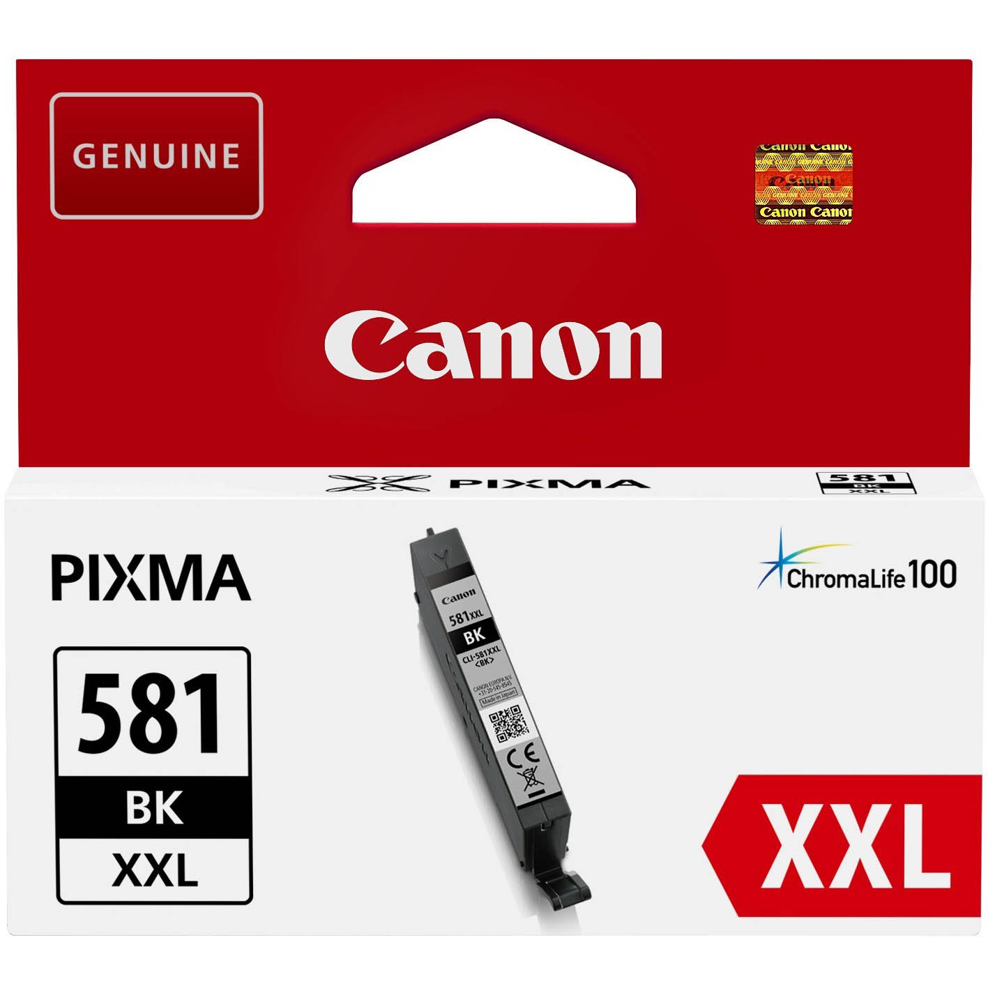 Original Canon CLI-581BKXXL Black Extra High Capacity Ink Cartridge (1998C001)