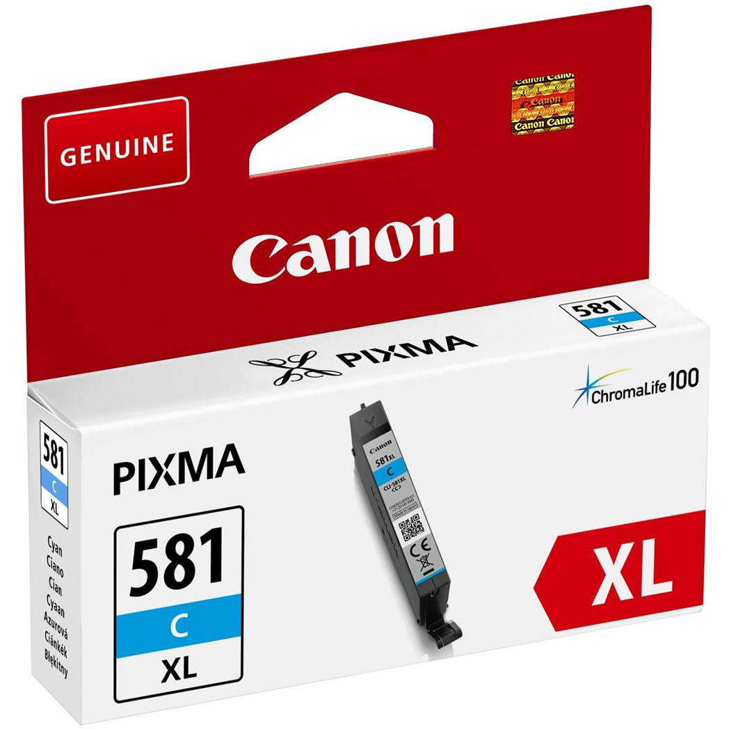 Original Canon CLI-581CXL Cyan High Capacity Ink Cartridge (2049C001)