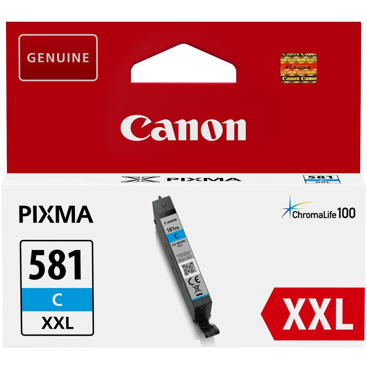 Original Canon CLI-581CXXL Cyan Extra High Capacity Ink Cartridge (1995C001)