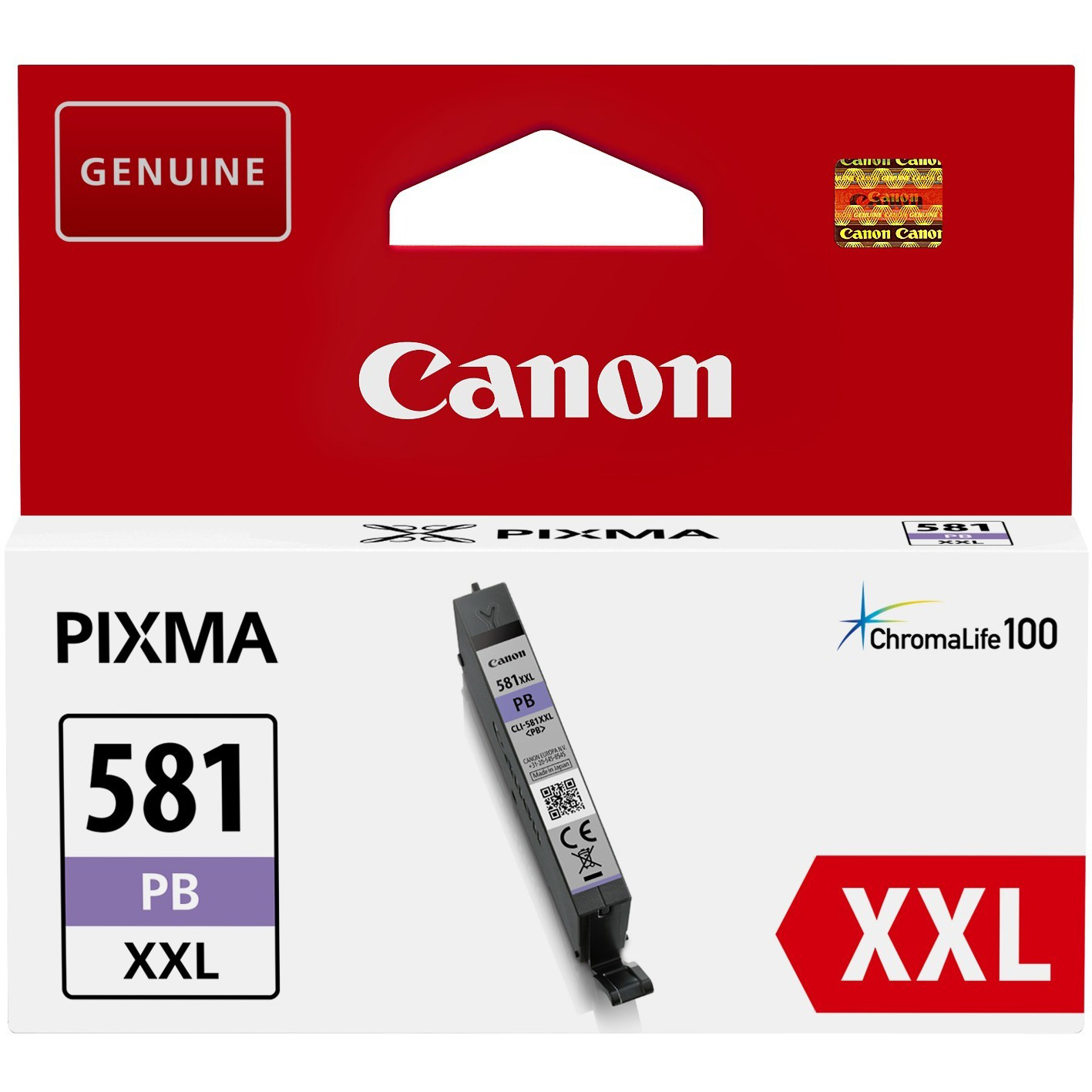 Original Canon CLI-581PBXXL Photo Blue Extra High Capacity Ink Cartridge (1999C001)