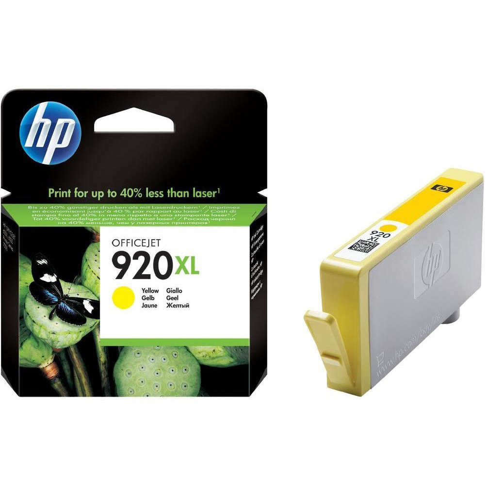Original HP 920XL Yellow High Capacity Ink Cartridge (CD974AE)