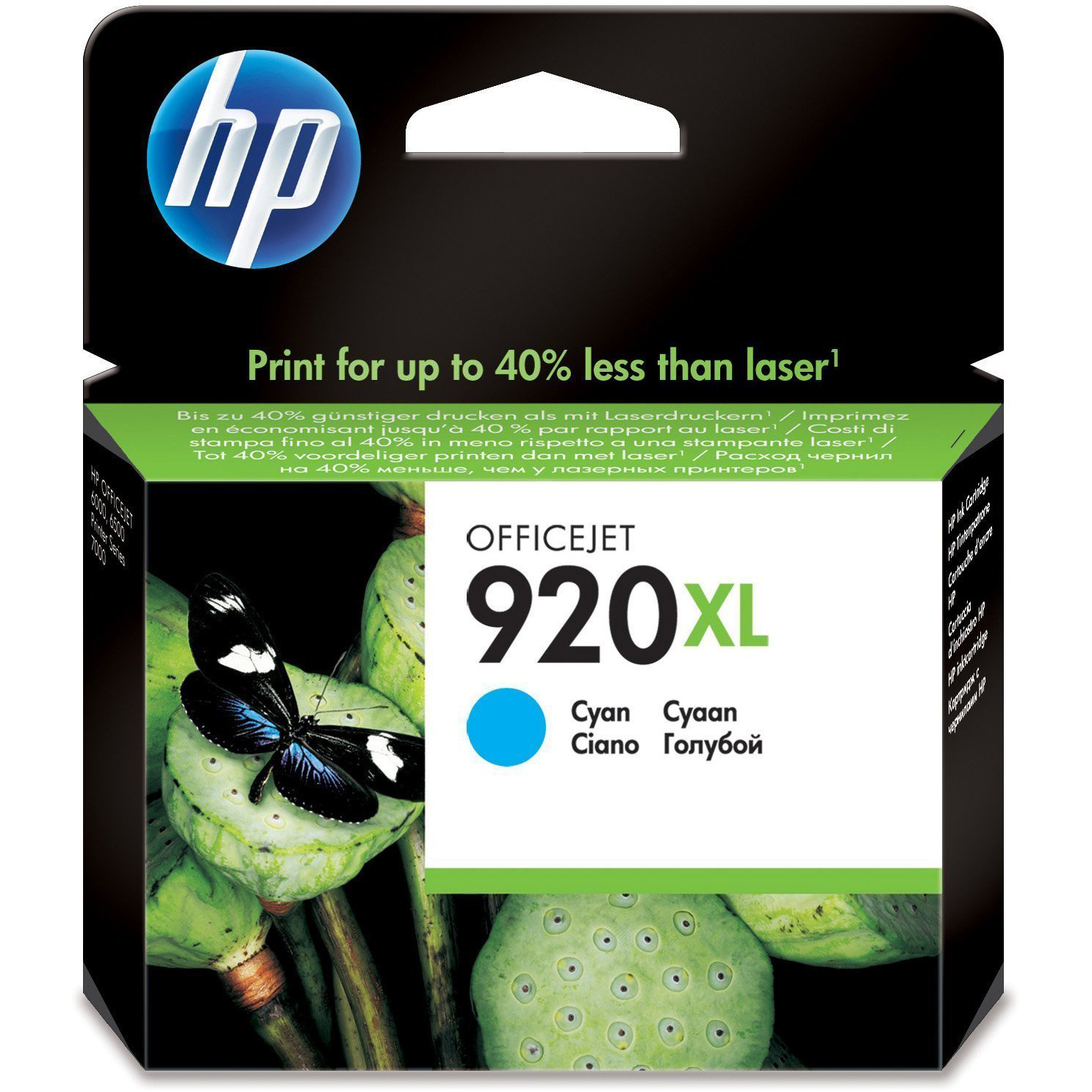 Original HP 920XL Cyan High Capacity Ink Cartridge (CD972AE)