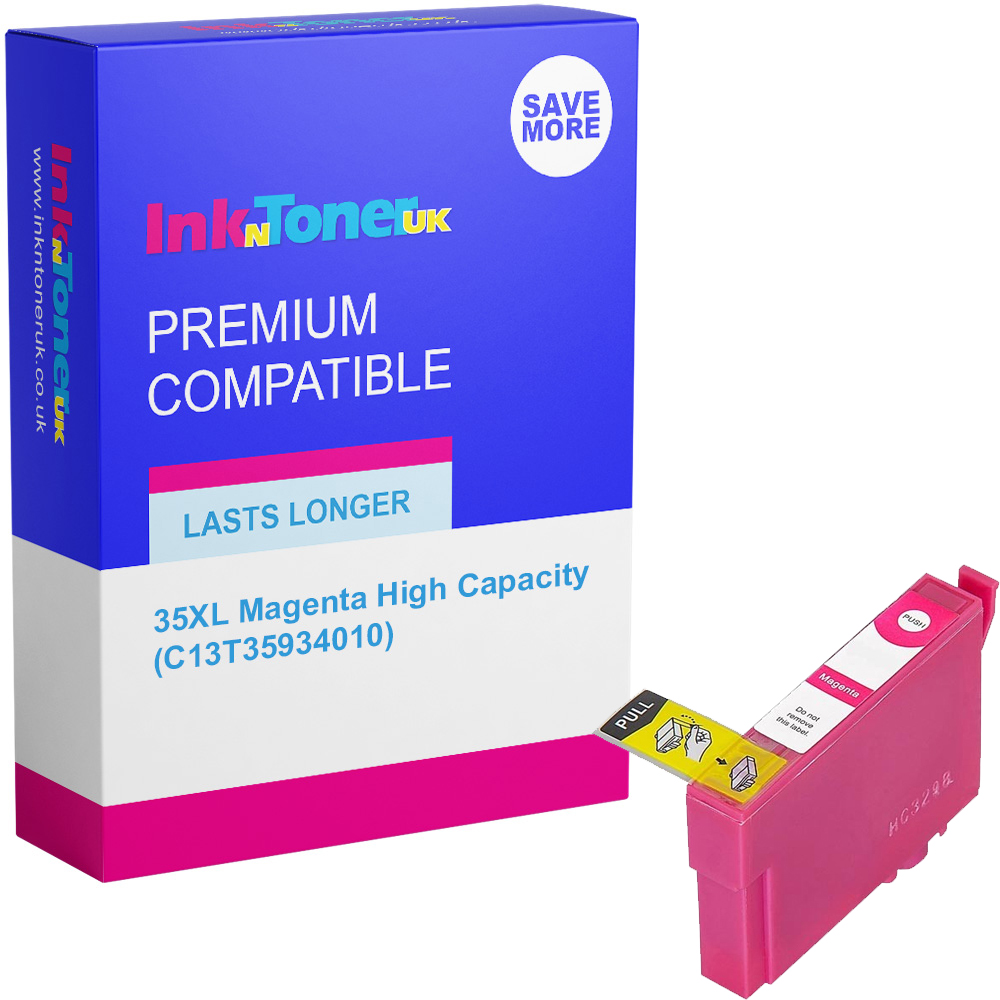 Premium Compatible Epson 35XL Magenta High Capacity Ink Cartridge (C13T35934010) T3593 Padlock