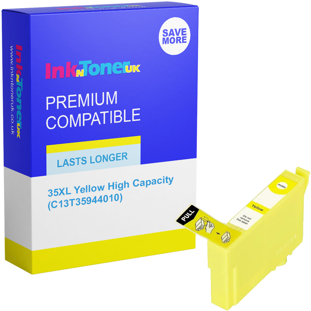 Premium Compatible Epson 35XL Yellow High Capacity Ink Cartridge (C13T35944010) T3594 Padlock