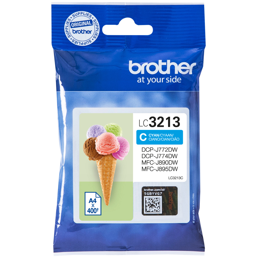 Original Brother LC3213C Cyan High Capacity Ink Cartridge (LC3213C)