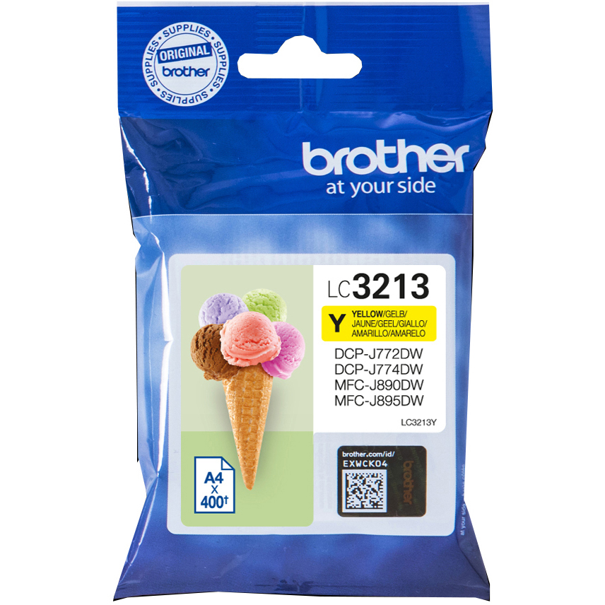 Original Brother LC3213Y Yellow High Capacity Ink Cartridge (LC3213Y)