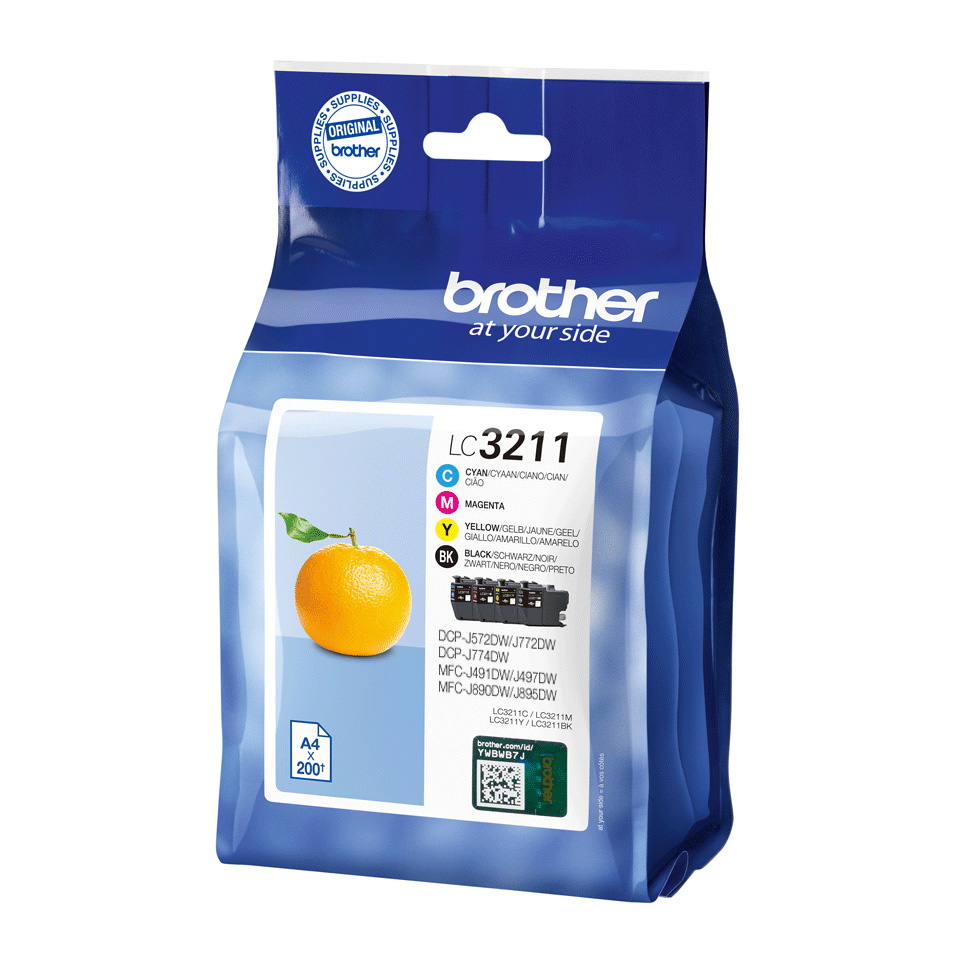 Original Brother LC3211 CMYK Multipack Ink Cartridges (LC3211VAL)