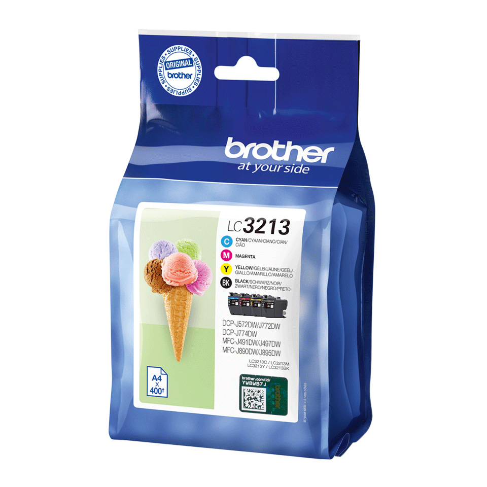 Original Brother LC3213 CMYK Multipack High Capacity Ink Cartridges (LC3213VAL)