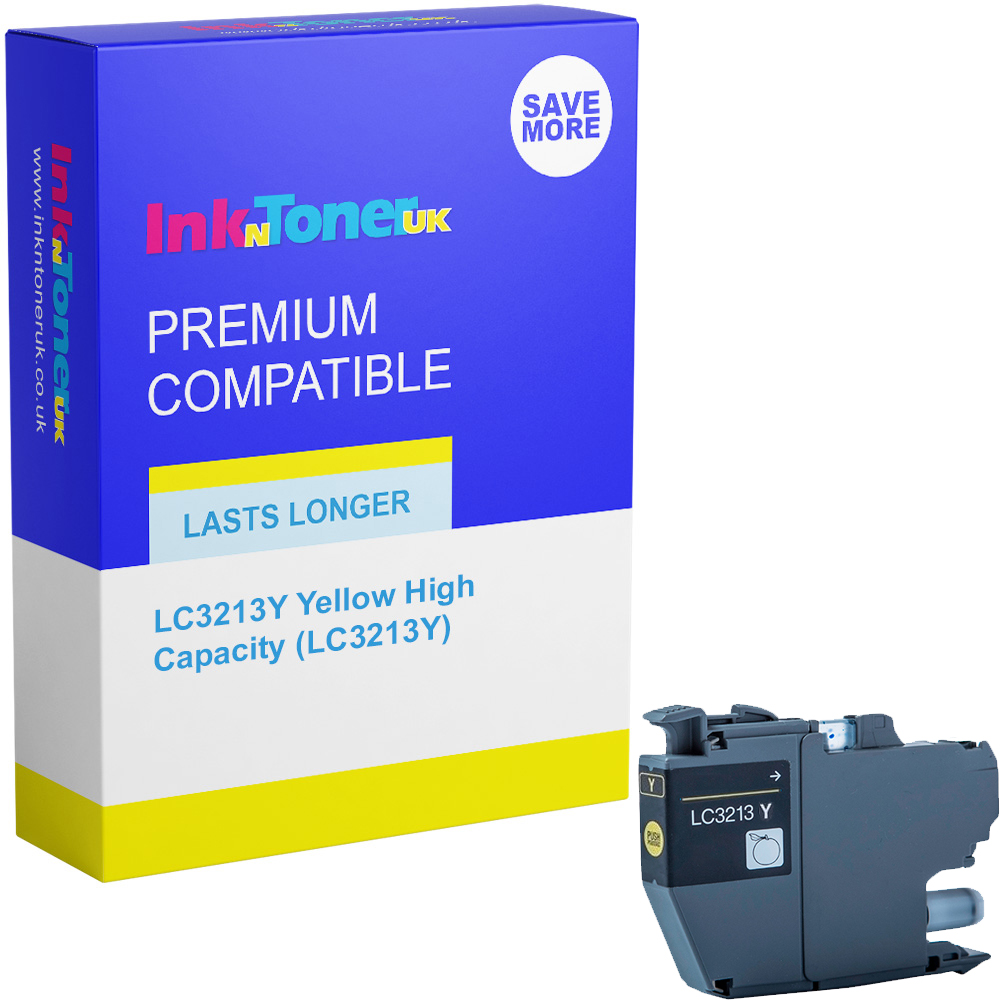 Premium Compatible Brother LC3213Y Yellow High Capacity Ink Cartridge (LC3213Y)