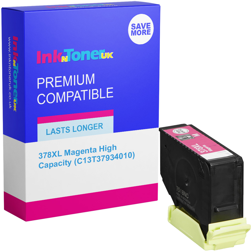 Premium Compatible Epson 378XL Magenta High Capacity Ink Cartridge (C13T37934010) T3793 Squirrel