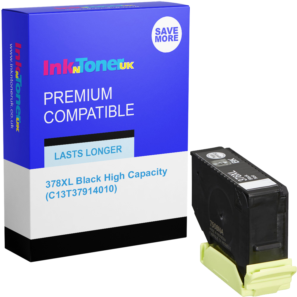 Premium Compatible Epson 378XL Black High Capacity Ink Cartridge (C13T37914010) T3791 Squirrel