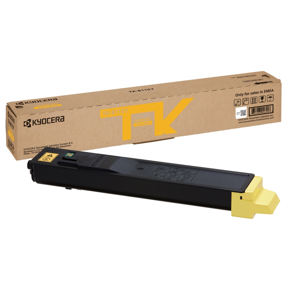 Original Kyocera TK-8115Y Yellow Toner Cartridge (1T02P3ANL0)