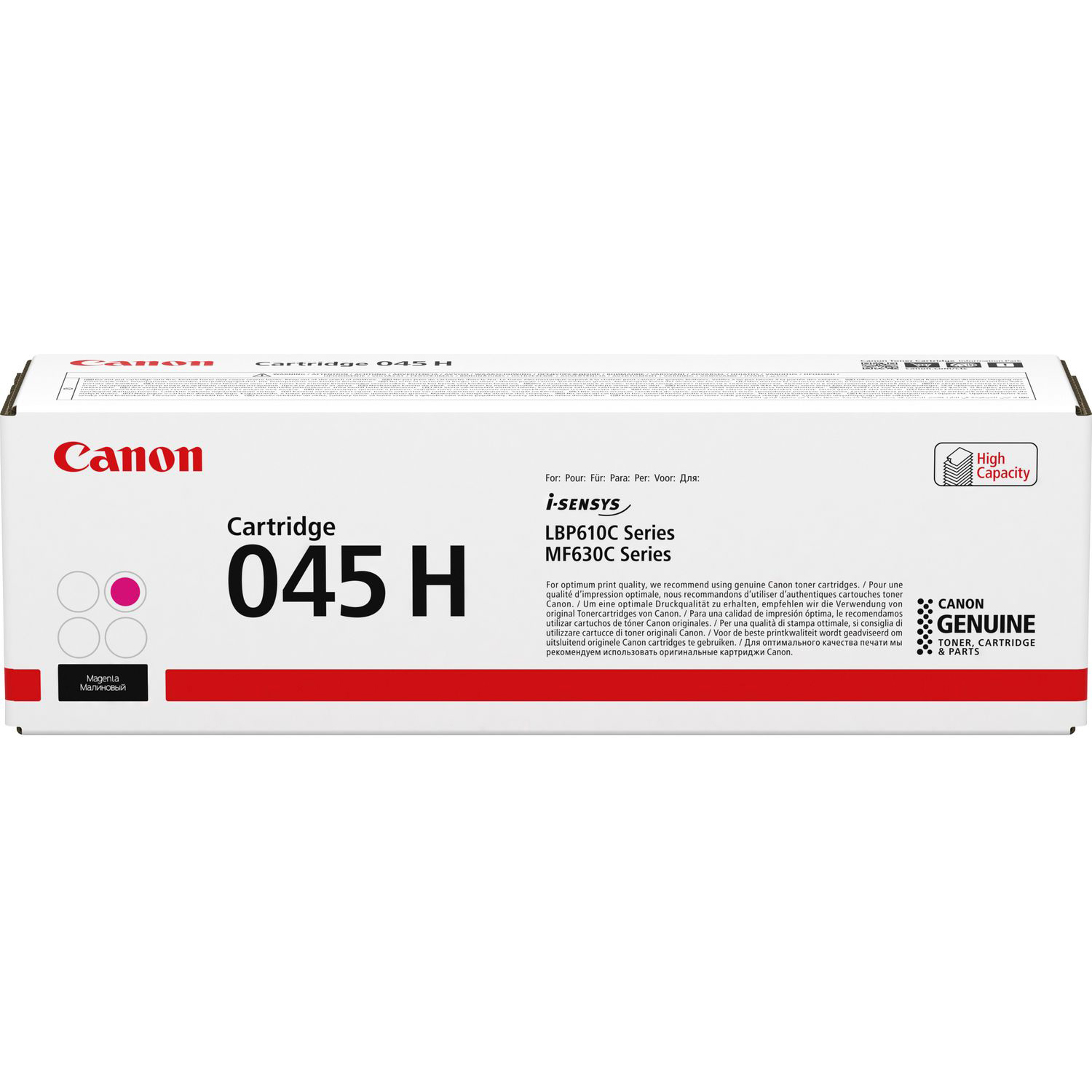 Original Canon 045H-M Magenta High Capacity Toner Cartridge (1244C002)