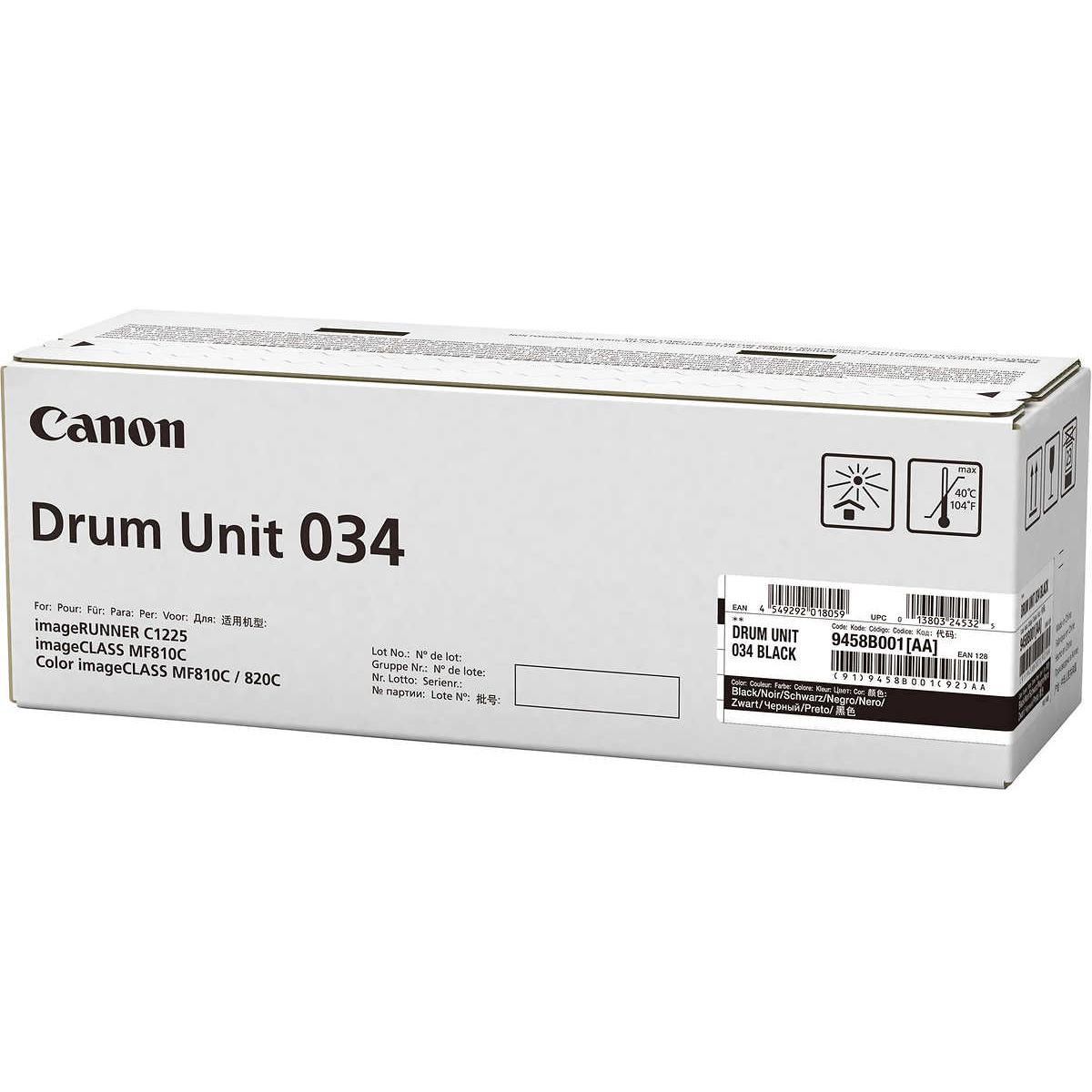 Original Canon 034 Black Drum Unit (9458B001)