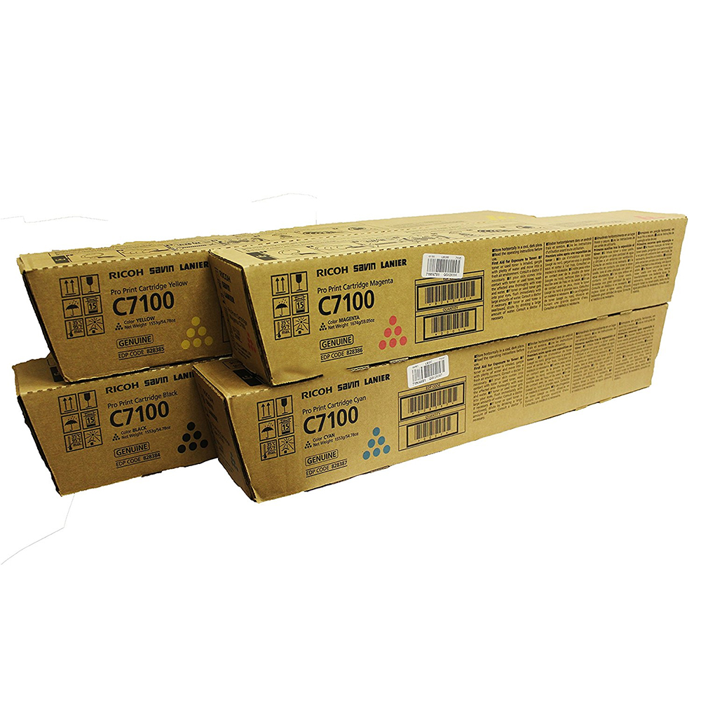 Original Ricoh 82833 CMYK Multipack Toner Cartridges (828330/ 828333/ 828332/ 828331)