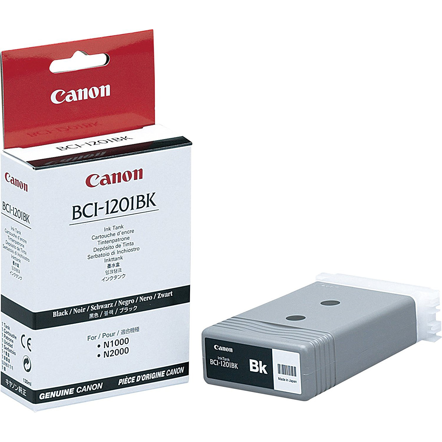 Original Canon BCI-1201BK Black Ink Cartridge (7337A001AA)