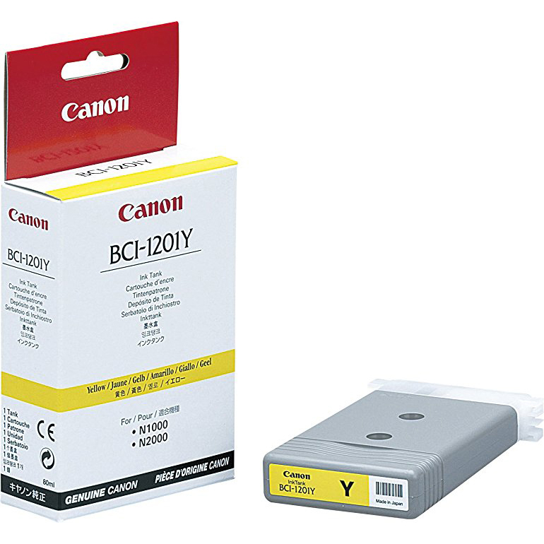 Original Canon BCI-1201Y Yellow Ink Cartridge (7340A001AA)