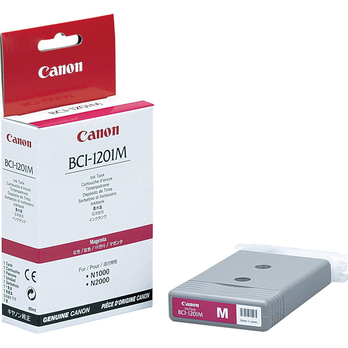 Original Canon BCI-1201M Magenta Ink Cartridge (7339A001AA)