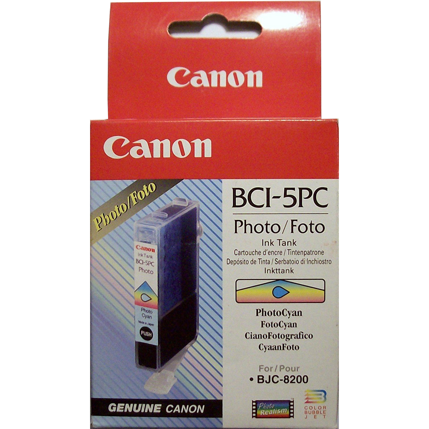 Original Canon BCI-5PC Photo Cyan Ink Cartridge (0989A002)