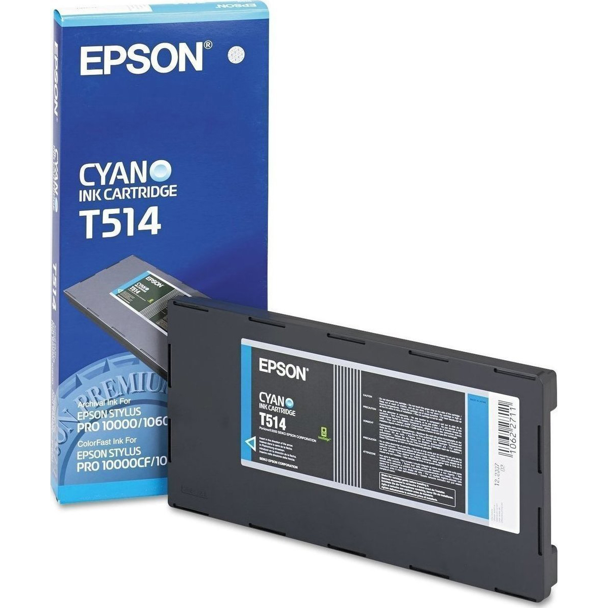 Original Epson T514 Cyan Ink Cartridge (C13T514011)