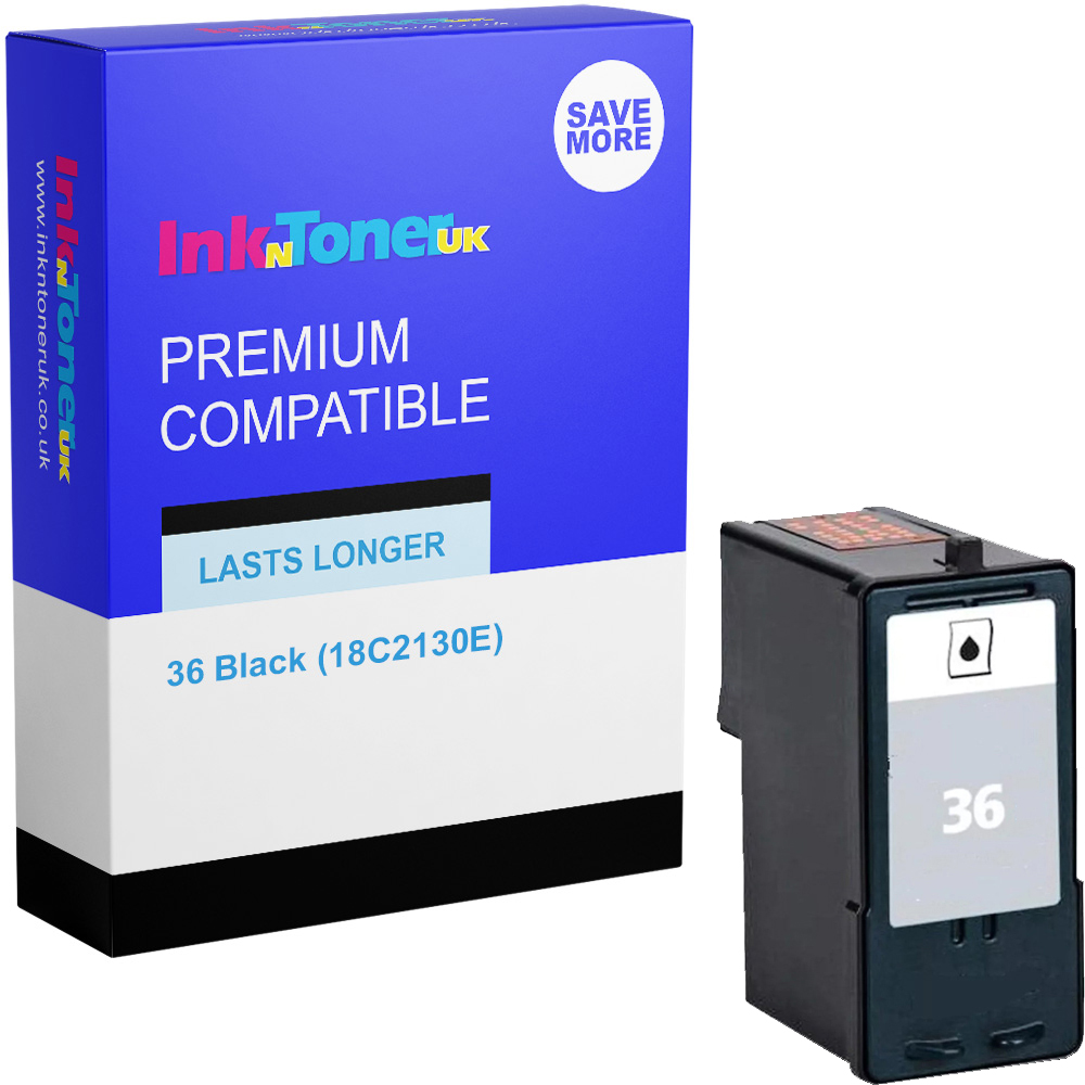 Premium Compatible Lexmark 36 Black Ink Cartridge (18C2130E)